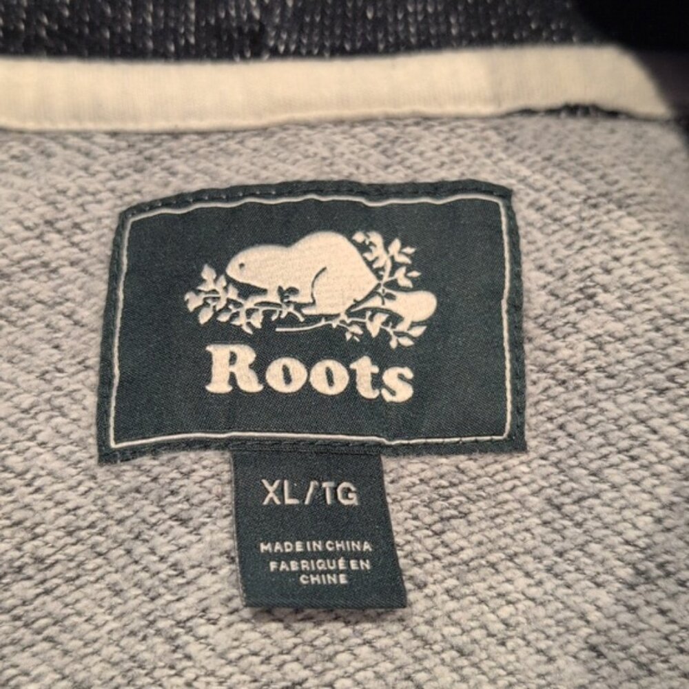 Roots Classic 2 Tone Salt & Pepper Hoodie Sweater - Picture 5 of 6